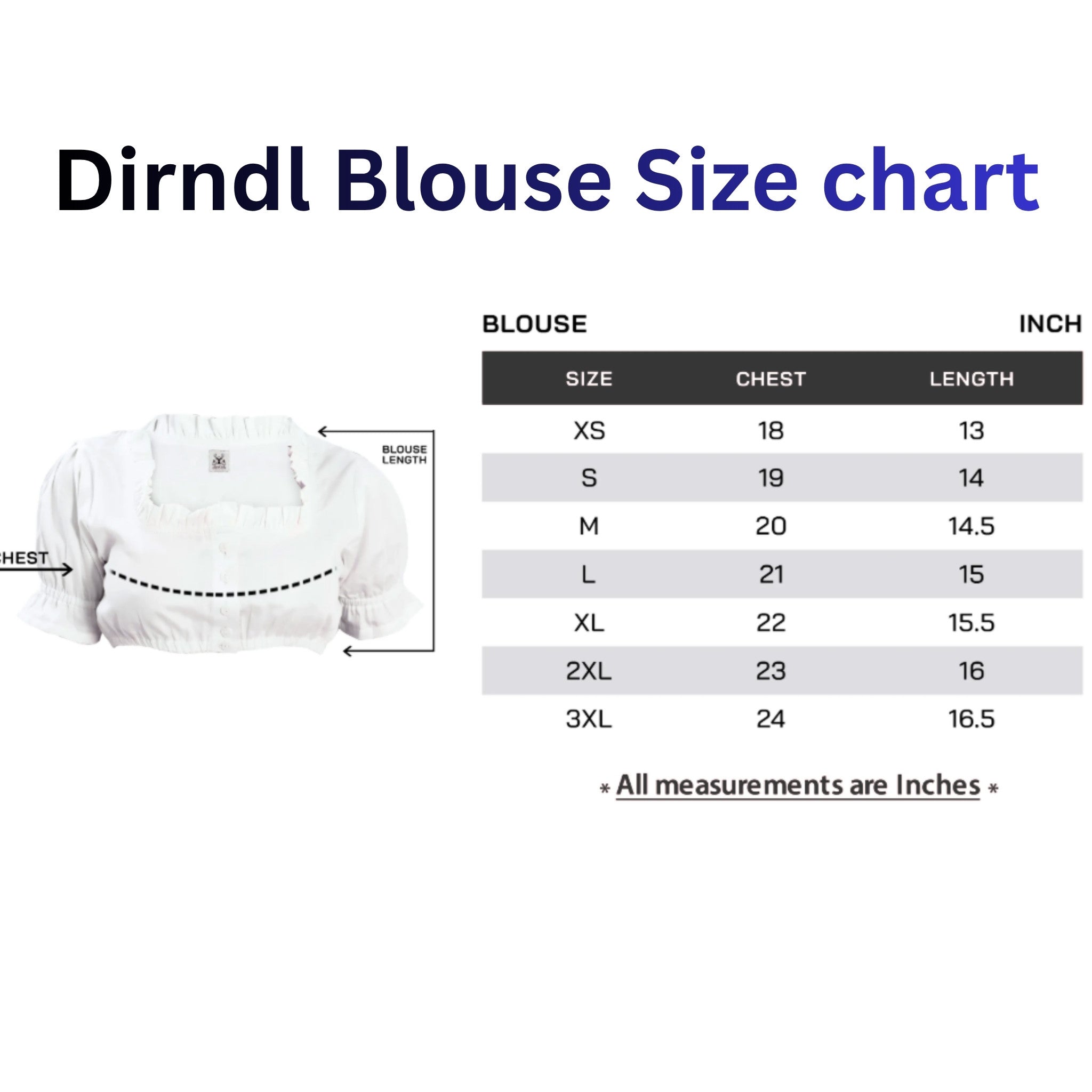 Women's Sheer Black Dirndl Blouse | Puff Sleeve Top