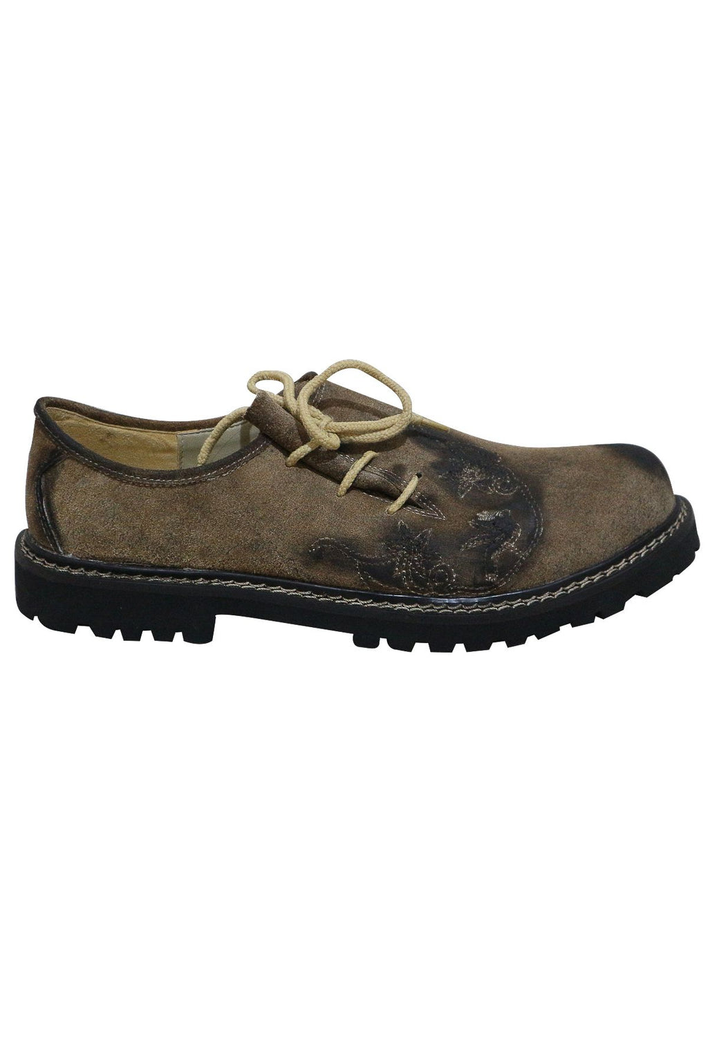 Men's Embroidered Suede Lederhosen Shoes – Haferlschuhe