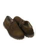Men's Olive Brown Suede Lederhosen Shoes – Haferlschuhe