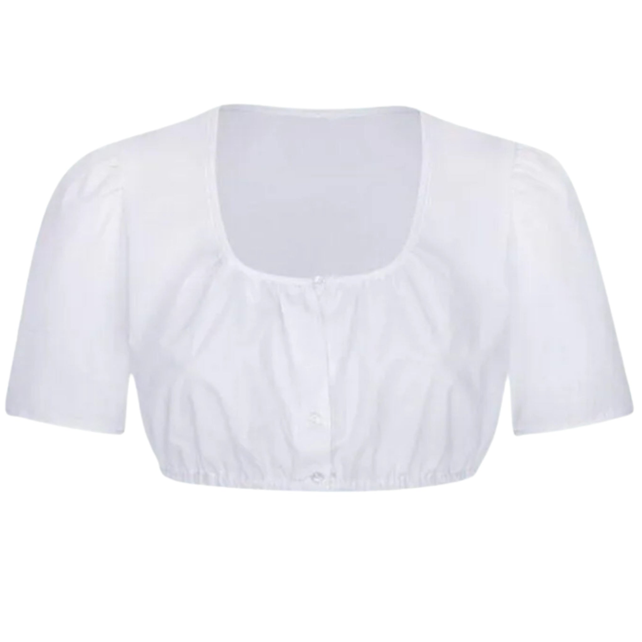 Plain White Dirndl Blouse | Classic Basic Style