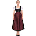 Plus Size Navy Velvet Dirndl Dress – Oktoberfest