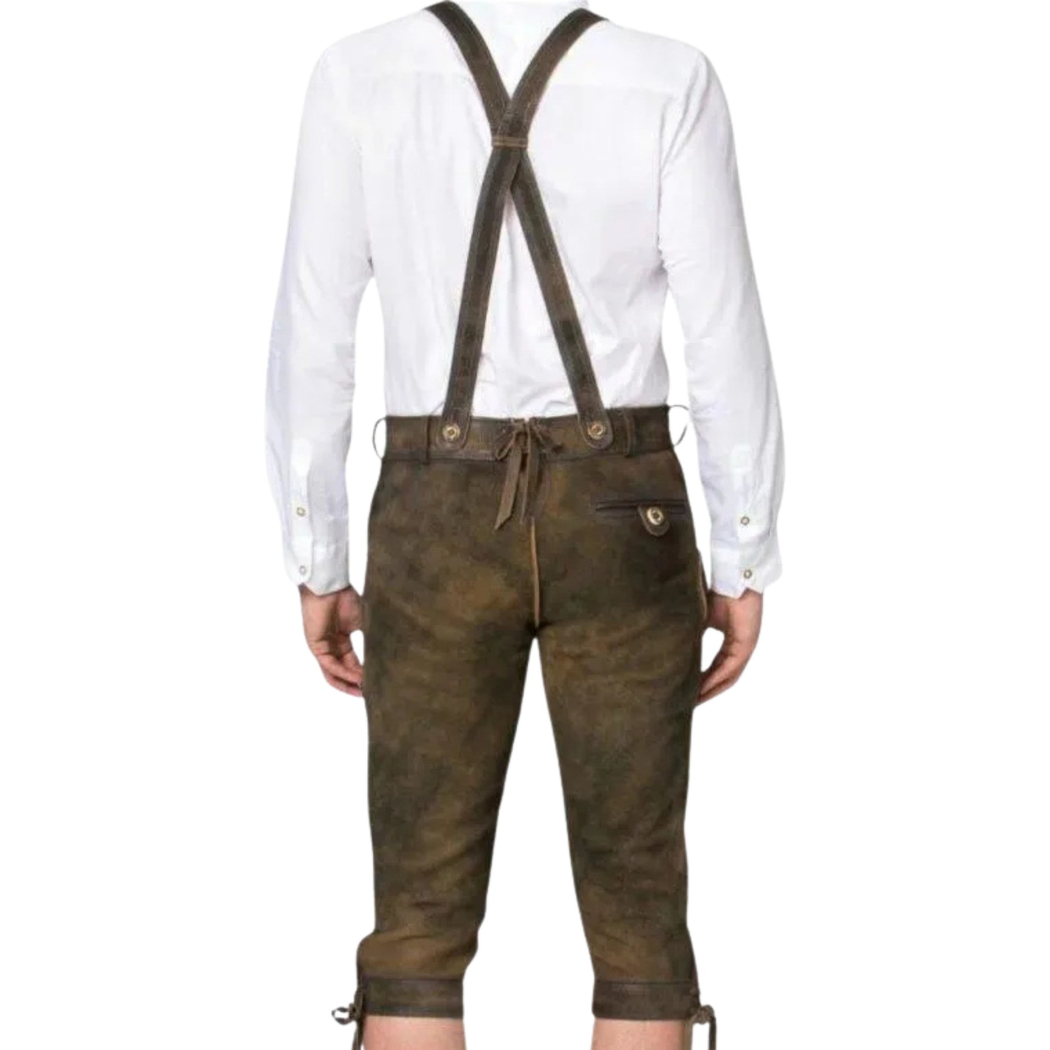 Men's Lederhosen Set with Shirt, Shoes & Socks