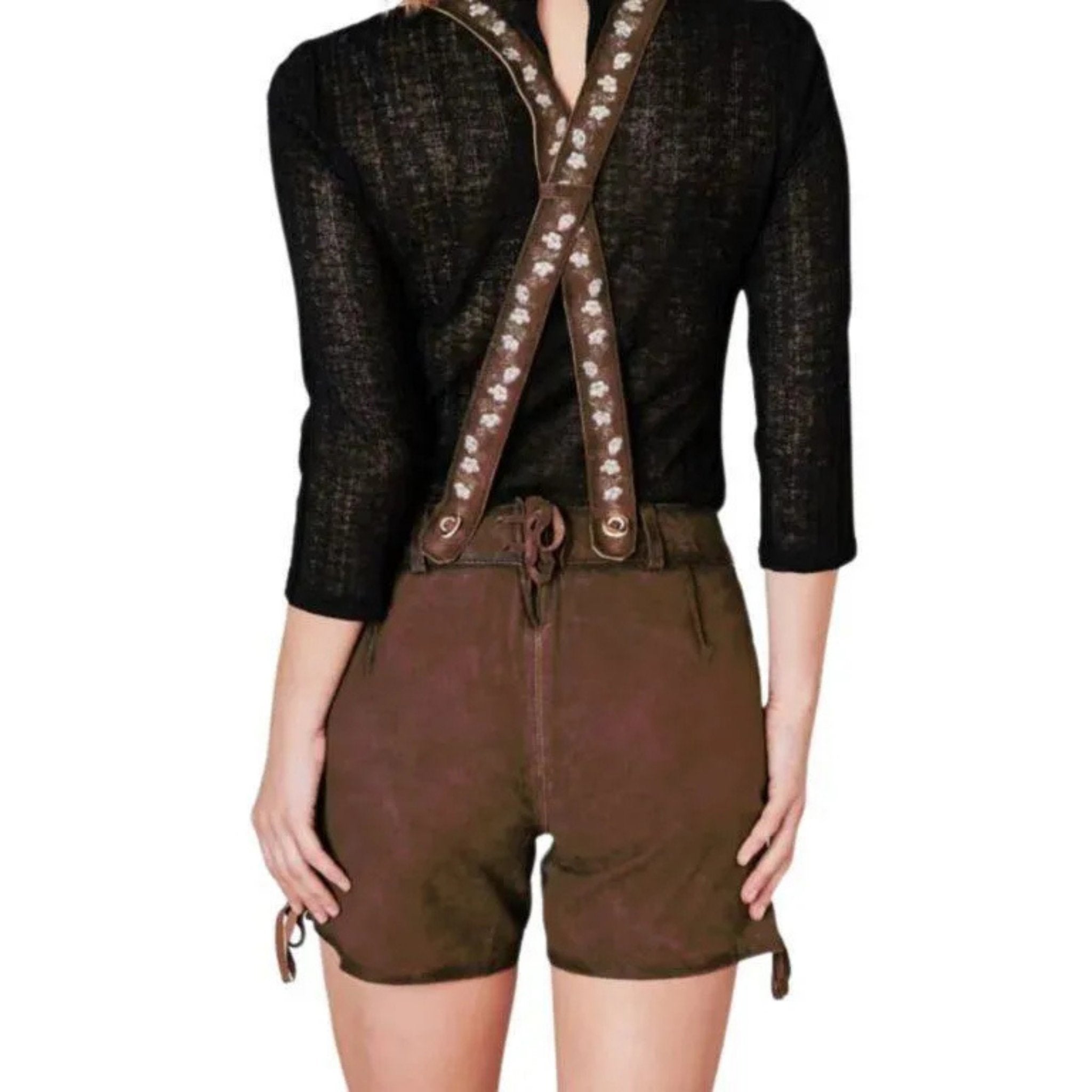 Braided Suspender Lederhosen Shorts – Oktoberfest