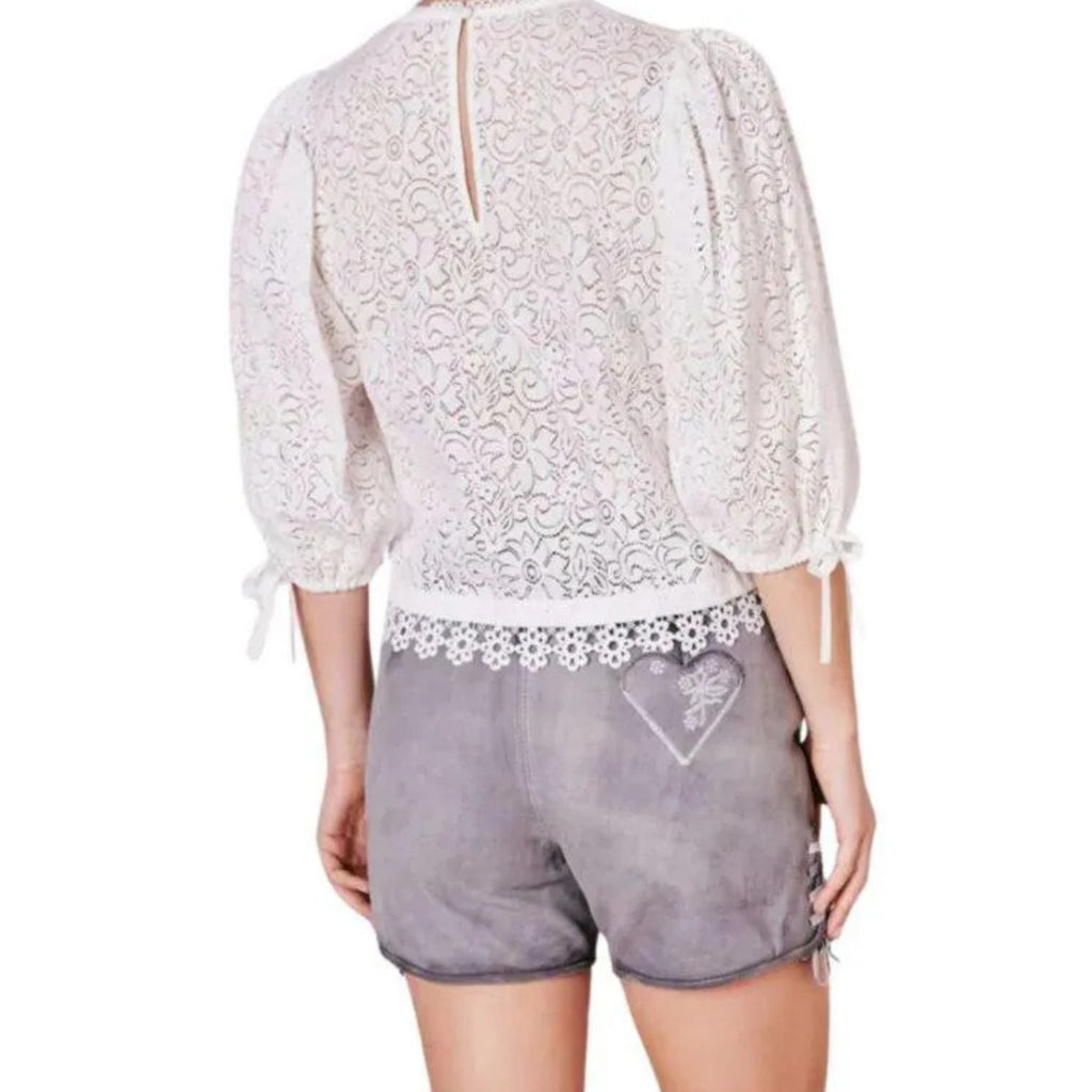 Grey Lederhosen Shorts for Women – Oktoberfest