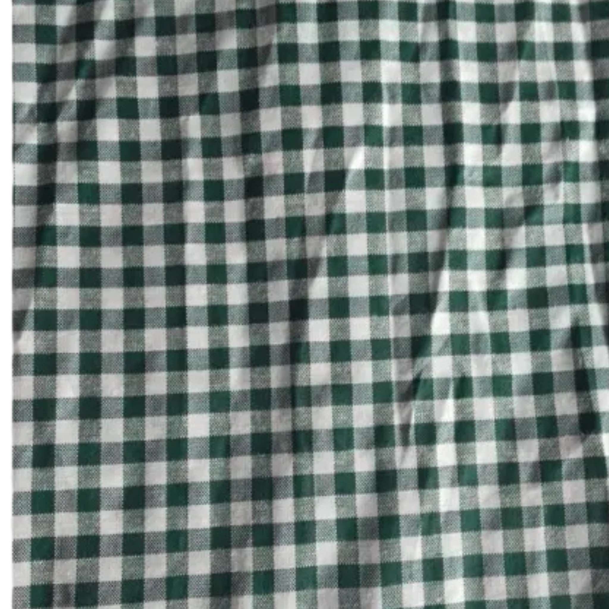 Green Velvet Dirndl Dress with Checkered Apron