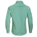 Men's Green Checked Trachten Shirt for Oktoberfest