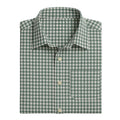 Men's Green Checked Trachten Shirt for Oktoberfest