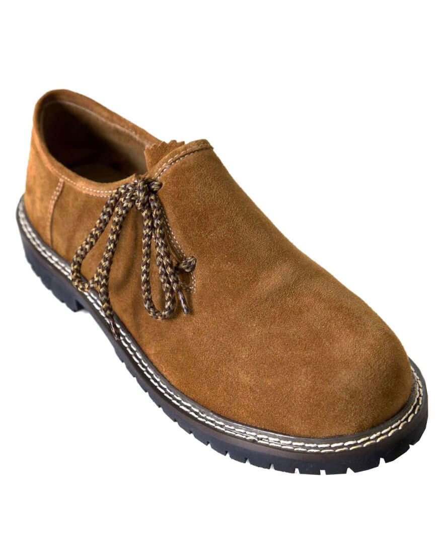 Men's Tan Suede Lederhosen Shoes – Real Bavarian Style