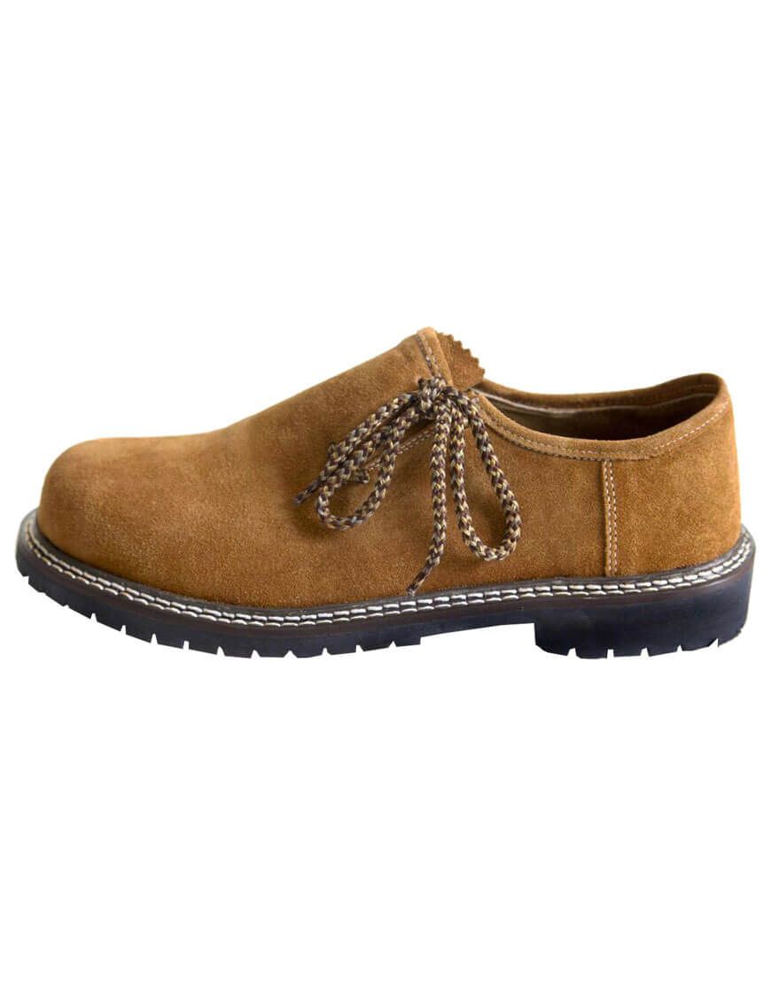 Men's Tan Suede Lederhosen Shoes – Real Bavarian Style