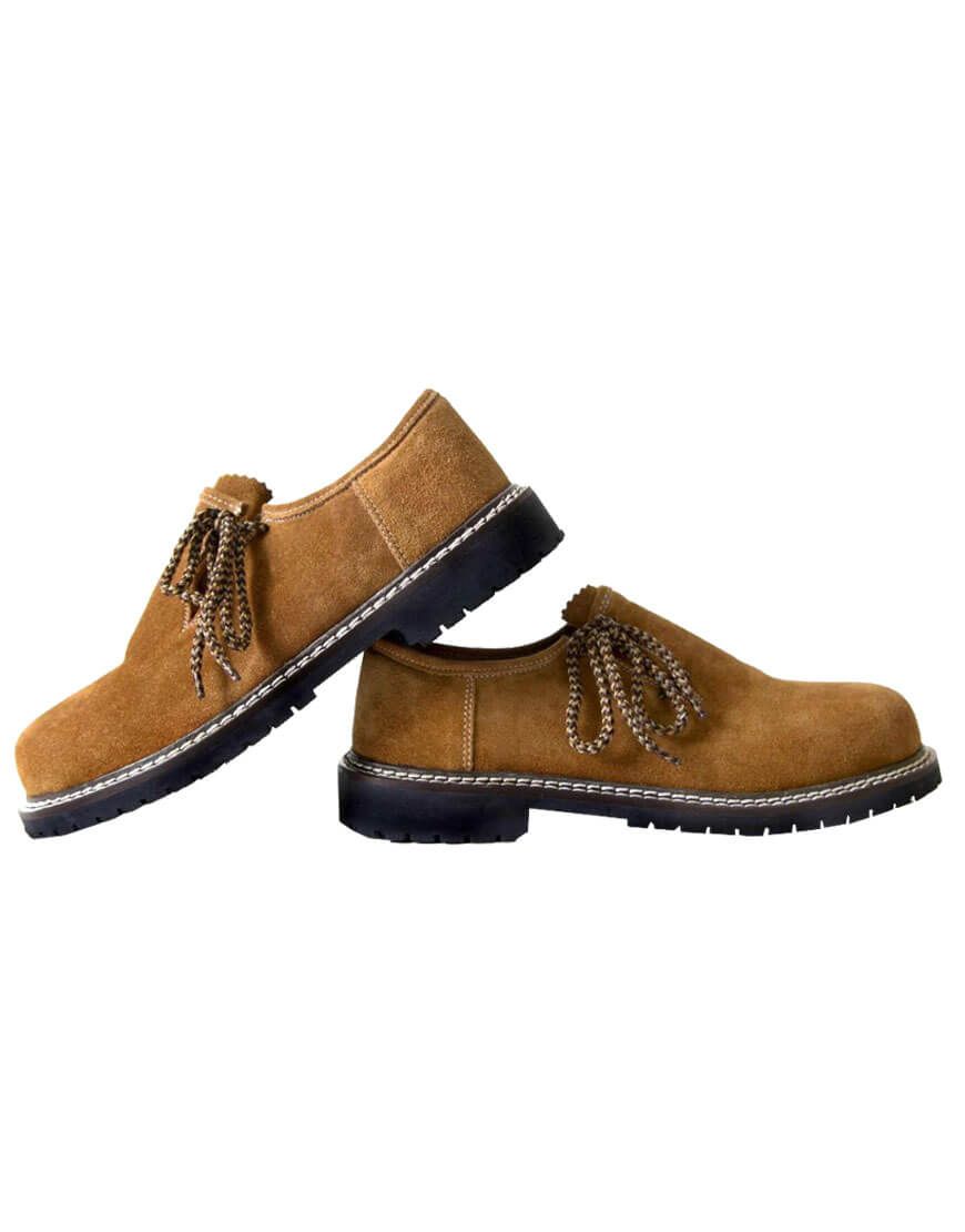Men's Tan Suede Lederhosen Shoes – Real Bavarian Style